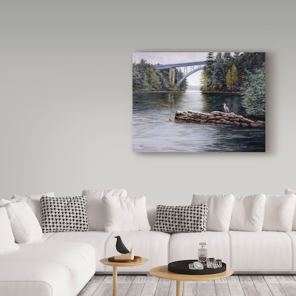 Trademark Fine Art John Morrow 'River of Blues ' Canvas Art, 14x19 - ALI21272-C1419GG