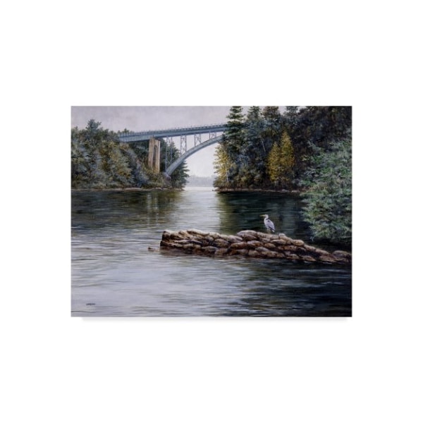 Trademark Fine Art John Morrow 'River of Blues ' Canvas Art, 14x19 - ALI21272-C1419GG