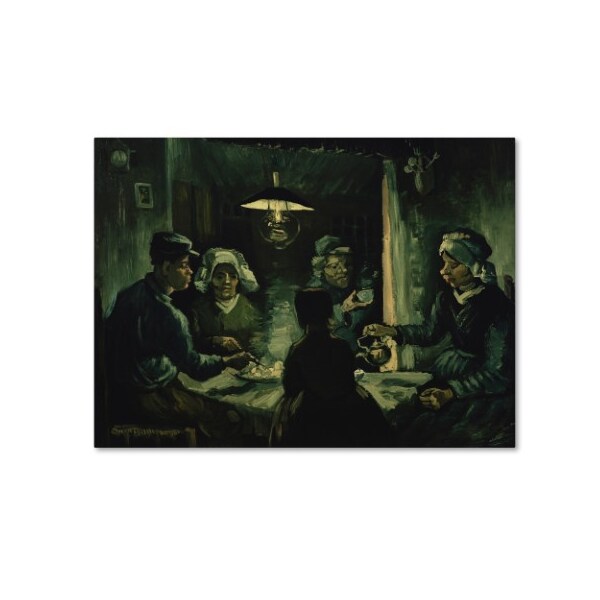 Trademark Fine Art Van Gogh 'The Potato Eaters' Canvas Art, 24x32 - AA00926-C2432GG