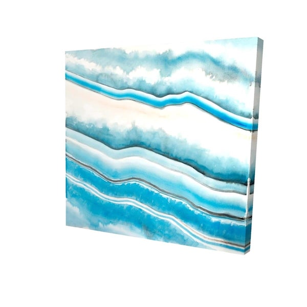 Begin Home Decor 32 x 32 in. Textured Geode-Print on Canvas - 2080-3232-AB40