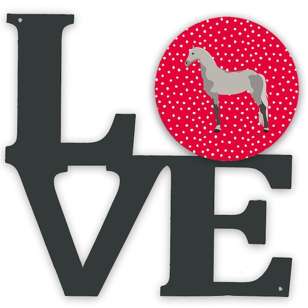 Carolines Treasures 11.5 x 11.75 in. Orlov Trotter Horse Love Metal Artwork Wall Decor - CK5335WALV