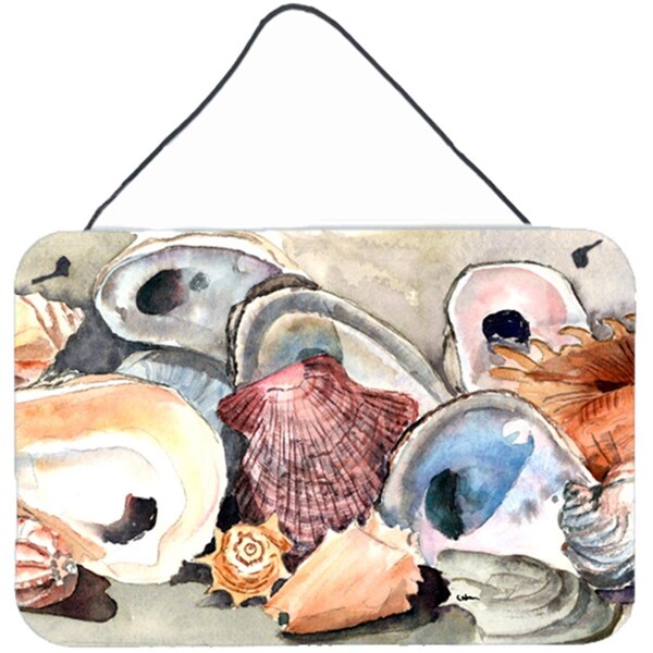 Carolines Treasures Sea Shells Indoor Aluminium Metal Wall Or Door Hanging Prints - 8619DS812
