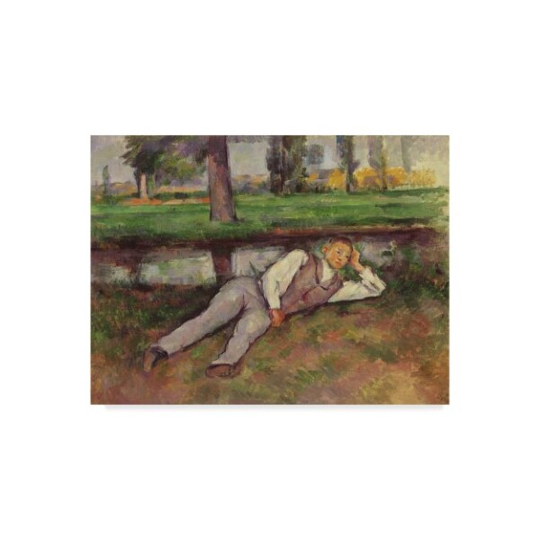 Trademark Fine Art Paul Cezanne 'Boy Resting' Canvas Art, 24x32 - BL01908-C2432GG