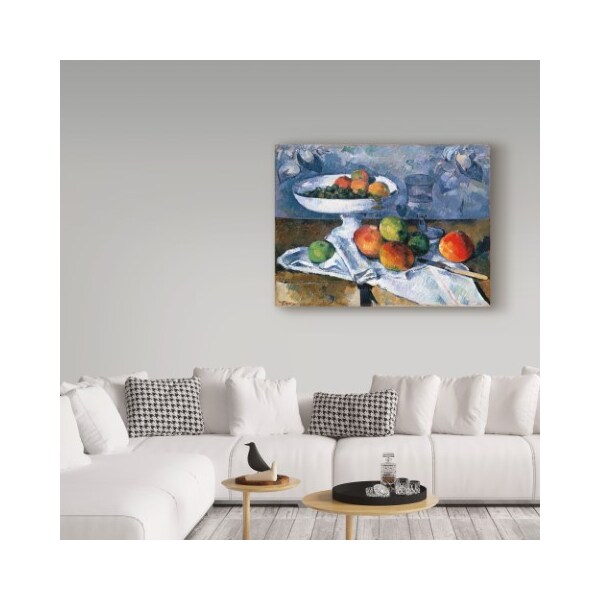 Trademark Fine Art Paul Cezanne 'Still Life With Fruit Dish' Canvas Art, 35x47 - BL01896-C3547GG