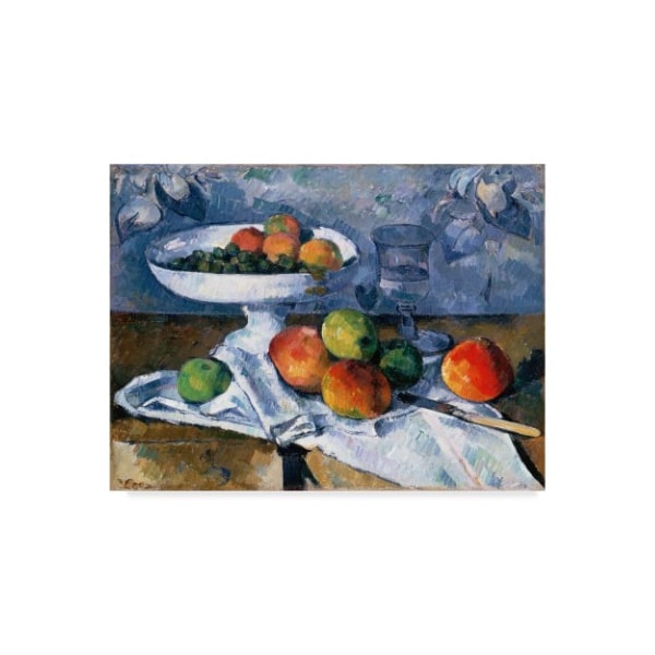 Trademark Fine Art Paul Cezanne 'Still Life With Fruit Dish' Canvas Art, 35x47 - BL01896-C3547GG
