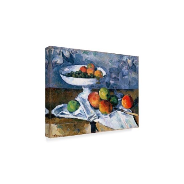 Trademark Fine Art Paul Cezanne 'Still Life With Fruit Dish' Canvas Art, 35x47 - BL01896-C3547GG