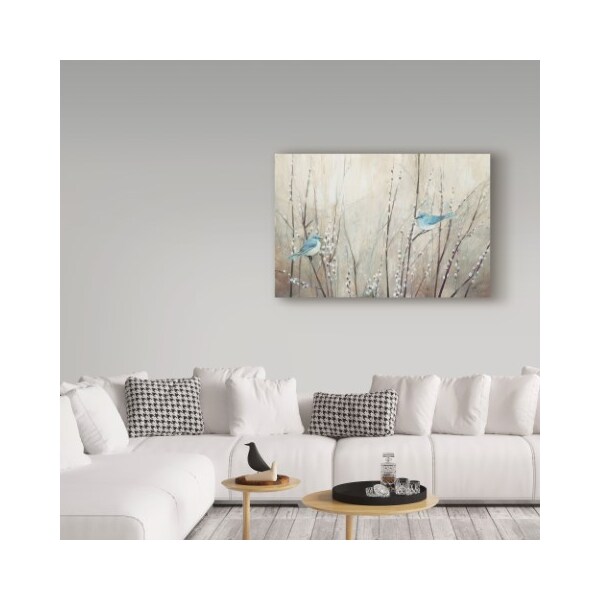 Trademark Fine Art Julia Purinton 'Pretty Blue Birds' Canvas Art, 12x19 - WAP04076-C1219GG