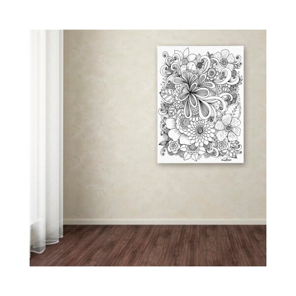 Trademark Fine Art KCDoodleArt 'Zendoodle 5' Canvas Art, 24x32 - ALI3564-C2432GG