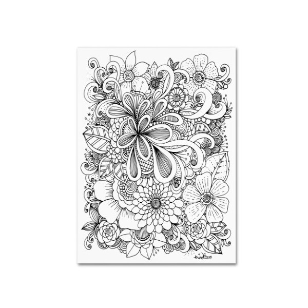 Trademark Fine Art KCDoodleArt 'Zendoodle 5' Canvas Art, 24x32 - ALI3564-C2432GG