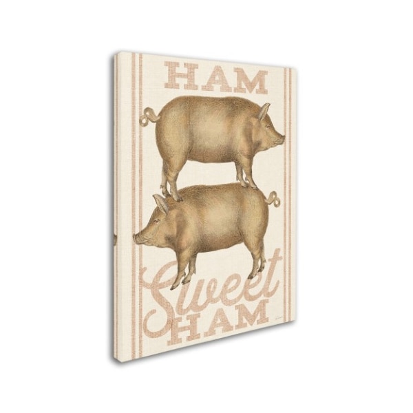 Trademark Fine Art Sue Schlabach 'Ham Sweet Ham' Canvas Art, 14x19 - WAP00813-C1419GG