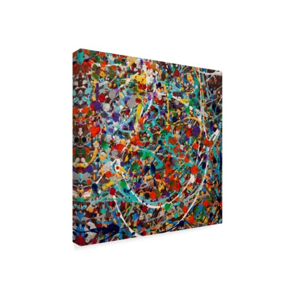 Trademark Fine Art Hilary Winfield 'Spin Stripes' Canvas Art, 14x14 - ALI22824-C1414GG