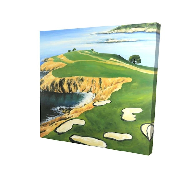 Begin Home Decor 16 x 16 in. Pebble Beach Golf Links-Print on Canvas - 2080-1616-LA120