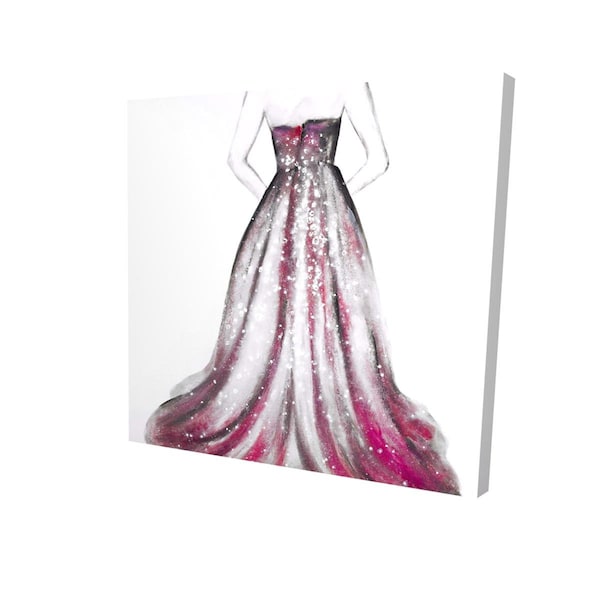 Fondo 16 x 16 in. Pink Princess Dress-Print on Canvas - FO2790428