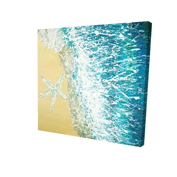 Fondo 16 x 16 in. Left Side Seastar-Print on Canvas - FO2776483