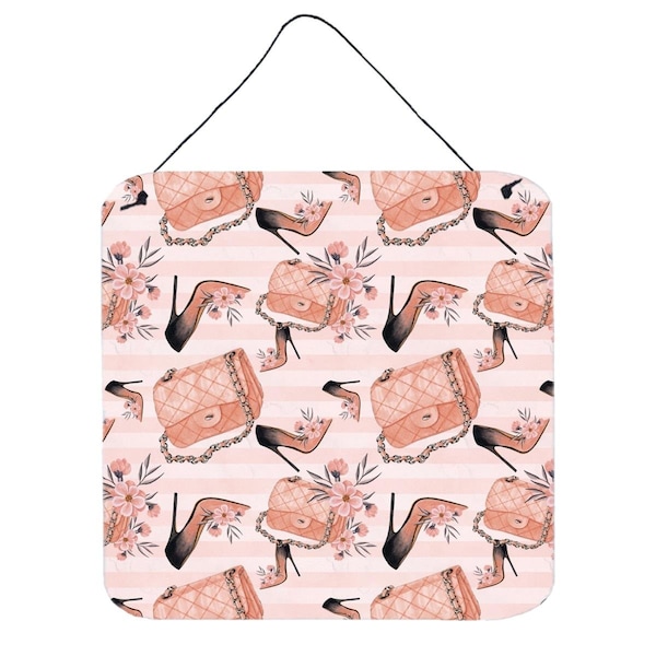Micasa Fashion Diva Shoes & Purses Wall or Door Hanging Prints6 x 6 in. - MI234089