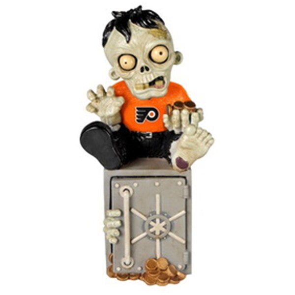 Forever Collectibles Philadelphia Flyers Zombie Figurine Bank - 8784952021