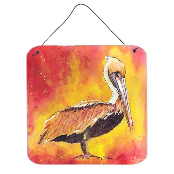 Jensendistributionservices Bird - Pelican Aluminium Metal Wall or Door Hanging Prints - MI234881