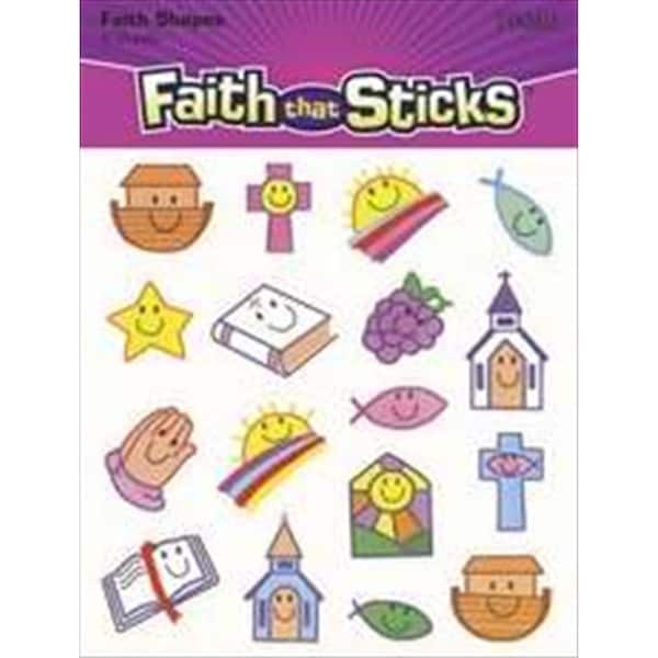 Standard Publishing Sticker Christian Symbol Smiles 6 Sheets Faith That Sticks - 08905X