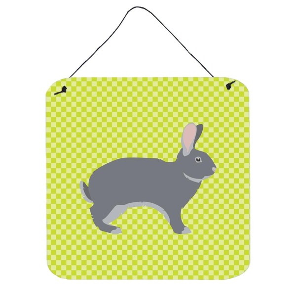 Micasa Giant Chinchilla Rabbit Green Wall or Door Hanging Prints6 x 6 in. - MI234145
