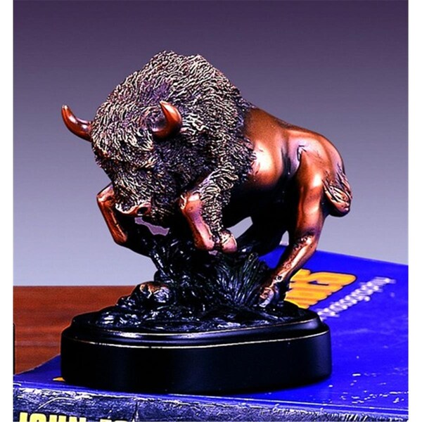 Marian Imports Marian Imports F53148 Buffalo Bronze Plated Resin Sculpture - 53148