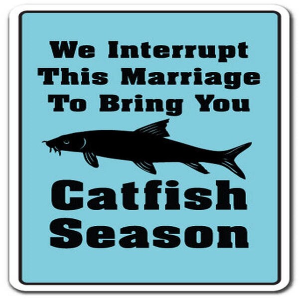 Amistad 5 in. Catfish Season Decal - Fishing Rod Pole Food Sport Fun Outdoors - AM3947116