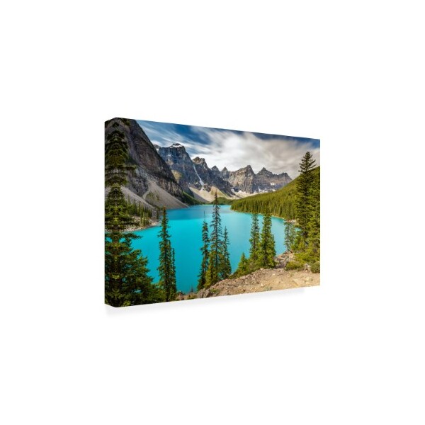 Trademark Fine Art Pierre Leclerc 'Moraine Lake Canada' Canvas Art, 12x19 - PL00467-C1219GG
