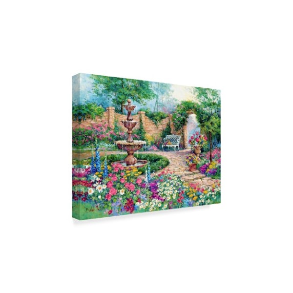Trademark Fine Art Barbara Mock ' Tranquil Garden' Canvas Art, 35x47 - ALI39062-C3547GG