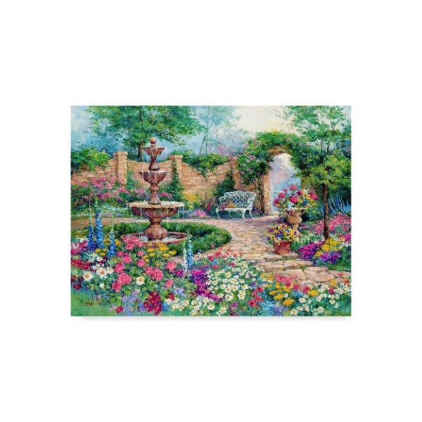 Trademark Fine Art Barbara Mock ' Tranquil Garden' Canvas Art, 35x47 - ALI39062-C3547GG