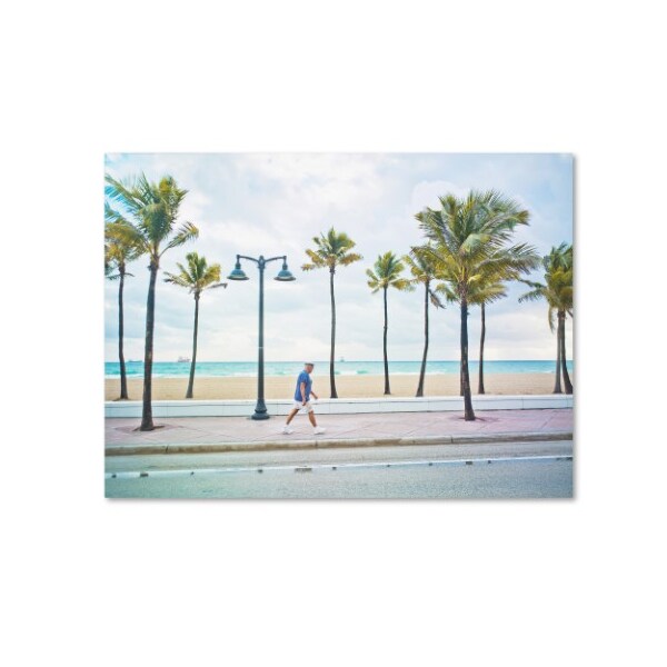 Trademark Fine Art Preston 'Florida Beach Walk' Canvas Art, 35x47 - EM0523-C3547GG