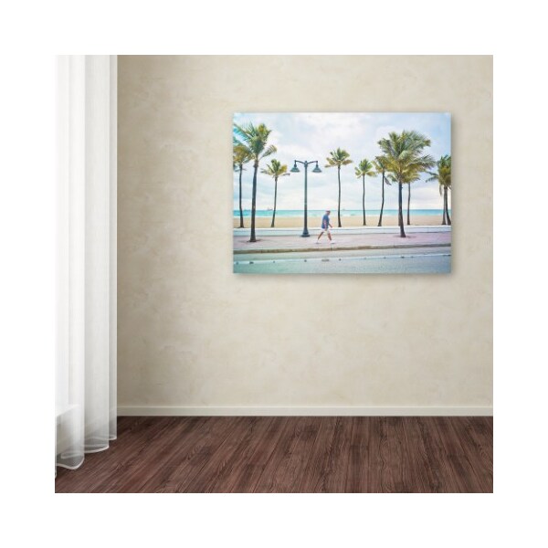 Trademark Fine Art Preston 'Florida Beach Walk' Canvas Art, 35x47 - EM0523-C3547GG