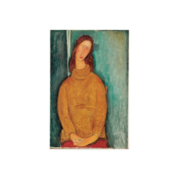 Trademark Fine Art Modigliani 'Portrait of Jeanne Hebuterne' Canvas Art, 16x24 - AA01781-C1624GG