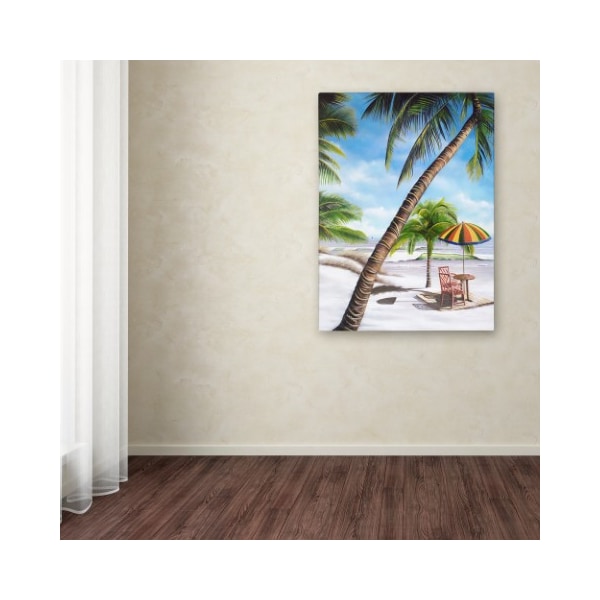 Trademark Fine Art Geno Peoples 'Palm Beach' Canvas Art, 24x32 - ALI19629-C2432GG