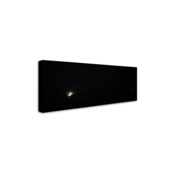 Trademark Fine Art Kurt Shaffer 'New Moon Venus Jupiter and More' Canvas Art, 8x19 - KS01173-C819GG