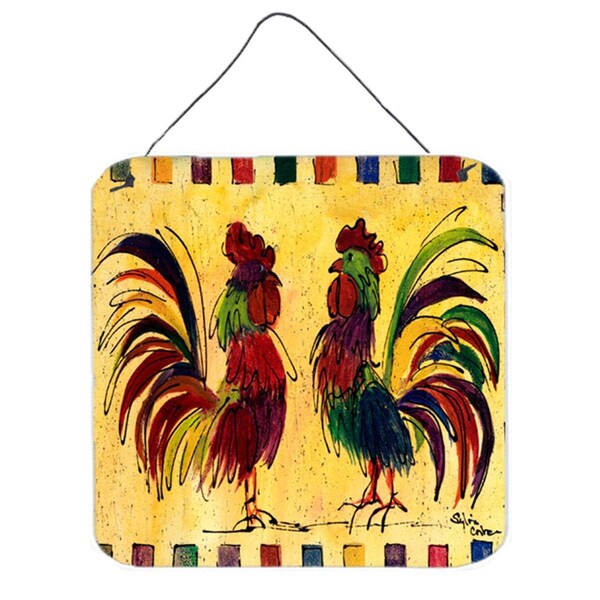 Micasa Bird Rooster Aluminium Metal Wall or Door Hanging Prints - MI231641