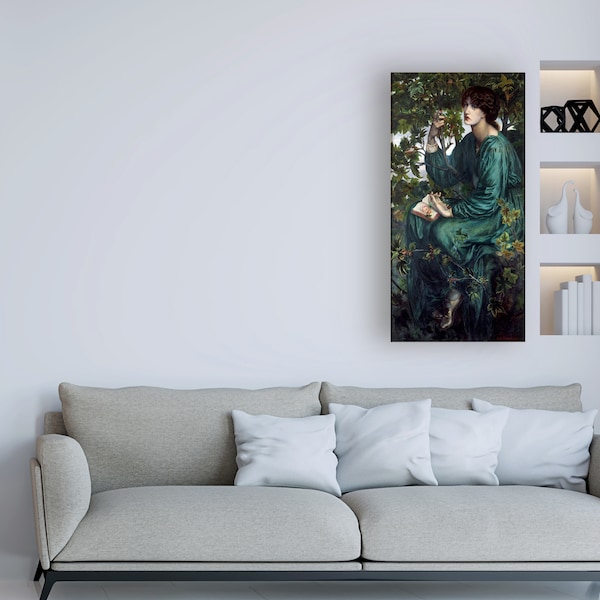 Trademark Fine Art Rossetti 'The daydream' Canvas Art, 24x47 - AA01804-C2447GG