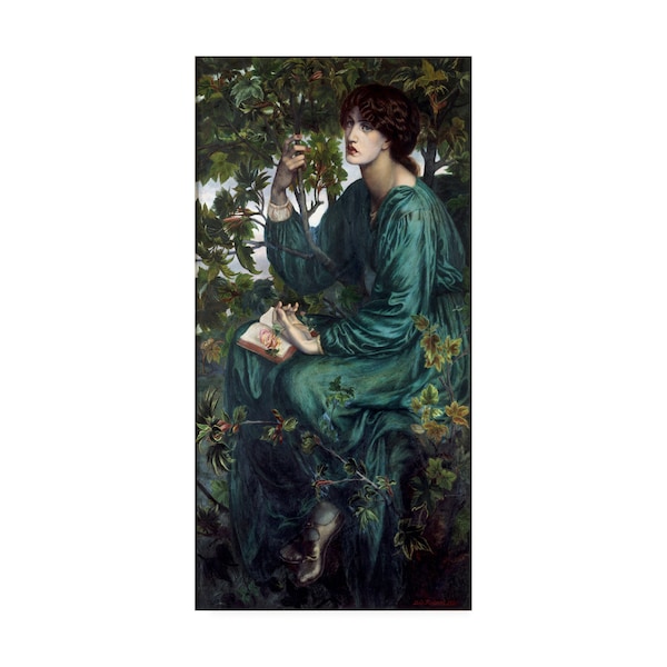 Trademark Fine Art Rossetti 'The daydream' Canvas Art, 24x47 - AA01804-C2447GG