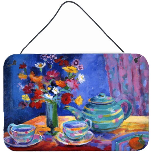 Jensendistributionservices Blue Tea by Wendy Hoile Wall or Door Hanging Prints - MI2557572