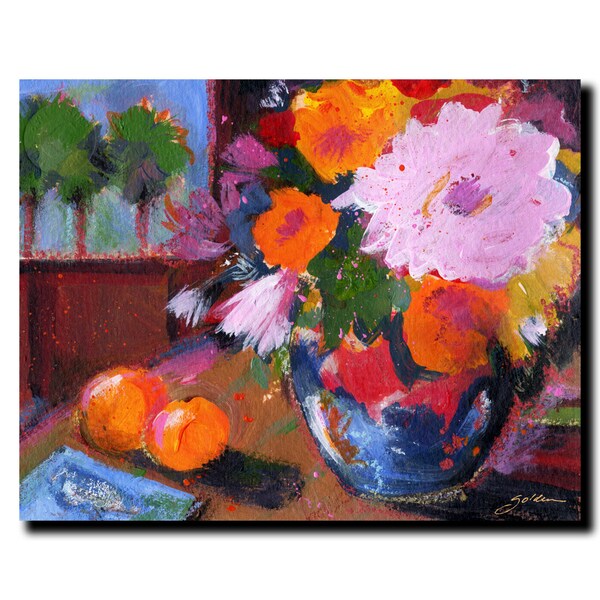 Trademark Fine Art Sheila Golden 'Two Oranges' Canvas Art, 18x24 - SG5618-C1824GG
