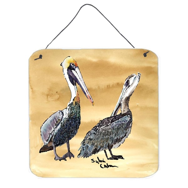 Micasa Bird Pelican Aluminium Metal Wall or Door Hanging Prints - MI894980