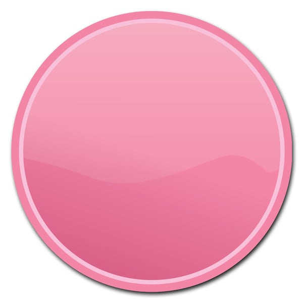 Signmission Pink Circle Vinyl Laminated Decal - D-24-CIR-PINK