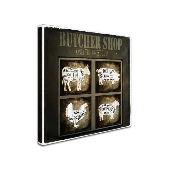 Trademark Fine Art LightBoxJournal 'Butcher Shop V' Canvas Art, 14x14 - ALI10277-C1414GG