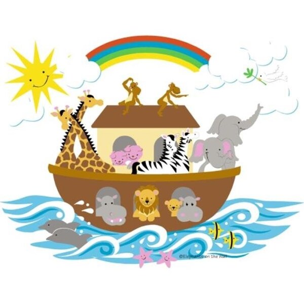 Elephants On The Wall Elephants on the Wall 5-1266 Noah s Ark- Large - Paint It Yourself - 5-1266