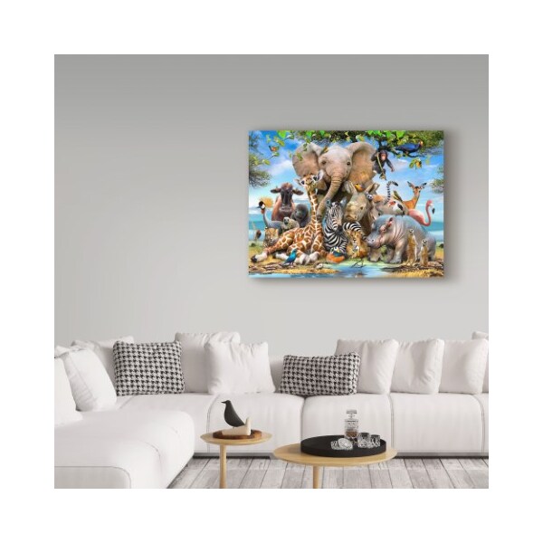 Trademark Fine Art Howard Robinson 'Savannah Scene' Canvas Art, 14x19 - ALI23967-C1419GG