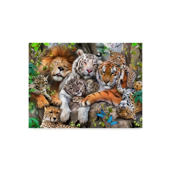 Trademark Fine Art Howard Robinson 'Large Cats' Canvas Art, 14x19 - ALI23963-C1419GG