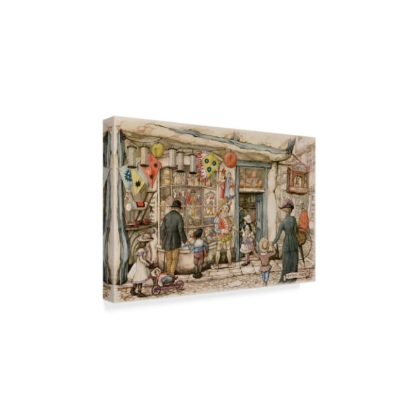 Trademark Fine Art Anton Pieck 'Vintage Toy Store' Canvas Art, 16x24 - ALI38393-C1624GG