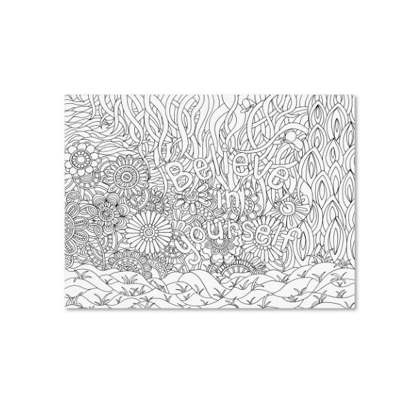 Trademark Fine Art Kathy G. Ahrens 'Mixed Coloring Book 42' Canvas Art, 18x24 - ALI3467-C1824GG
