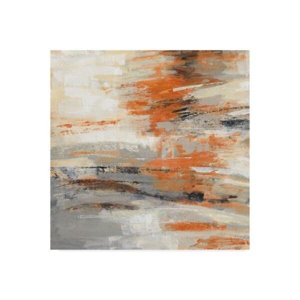 Trademark Fine Art Silvia Vassileva 'Golden Dust Crop Orange' Canvas Art, 18x18 - WAP06854-C1818GG