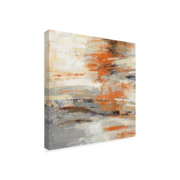 Trademark Fine Art Silvia Vassileva 'Golden Dust Crop Orange' Canvas Art, 18x18 - WAP06854-C1818GG