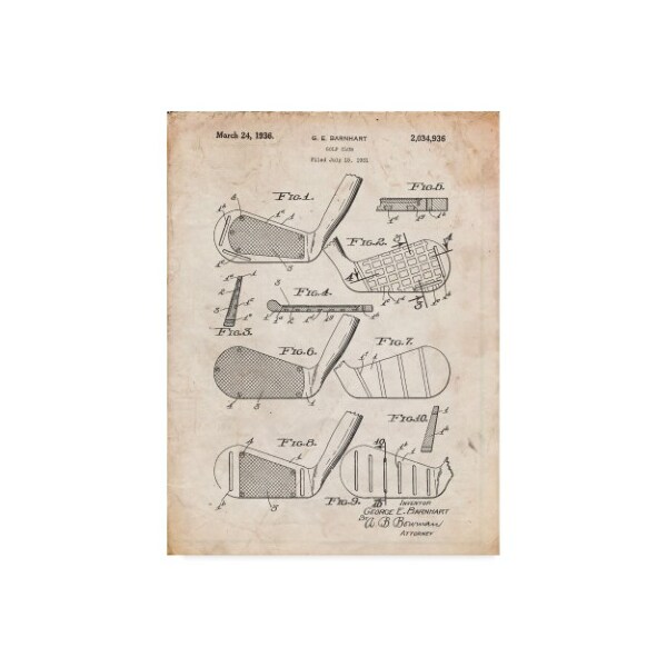 Trademark Fine Art Cole Borders 'Golf Club 2' Canvas Art, 24x32 - ALI21670-C2432GG