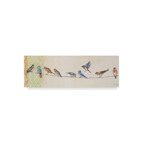 Trademark Fine Art Jean Plout 'Birds On Wire' Canvas Art, 6x19 - ALI29921-C619GG